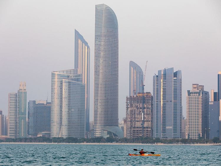 Stock - Abu Dhabi skyline