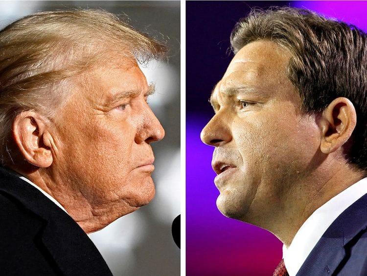 Donald Trump and Ron DeSantis