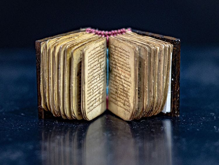 Austrian Publisher Aveda is showcasing the 'world's smallest' Christian prayer book at SIBF 2022 till Sunday