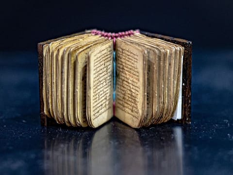 Austrian Publisher Aveda is showcasing the 'world's smallest' Christian prayer book at SIBF 2022 till Sunday