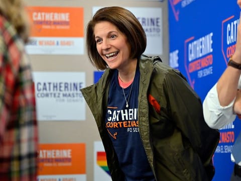 Senator Catherine Cortez Masto's re-election win in Nevada sealed control of the chamber for Biden's Democrats. 
