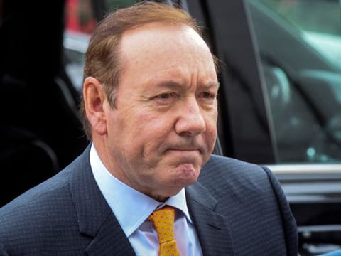 Actor Kevin Spacey arrives at the Manhattan Federal Court for his civil sex abuse case in New York City, US, October 13, 2022.