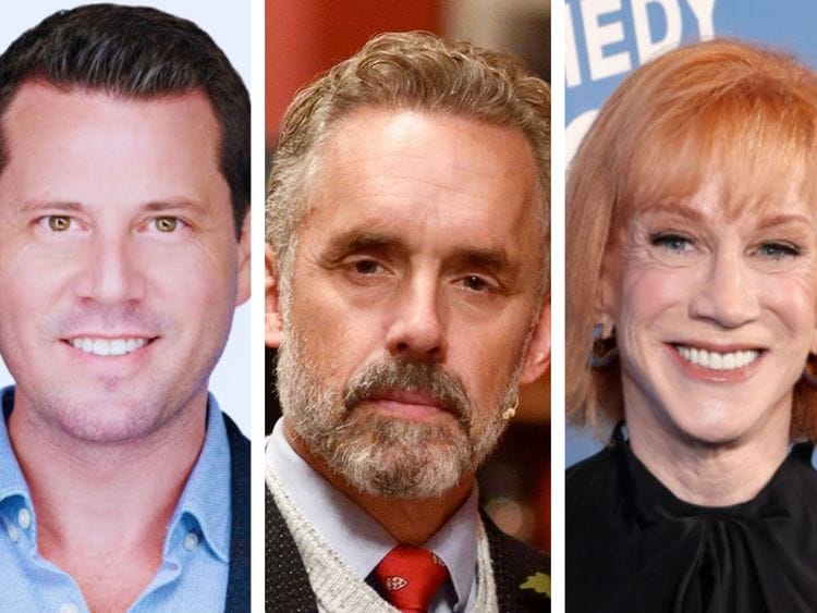 Kathy Griffin, psychologist Jordan Peterson and conservative parody site Babylon Bee