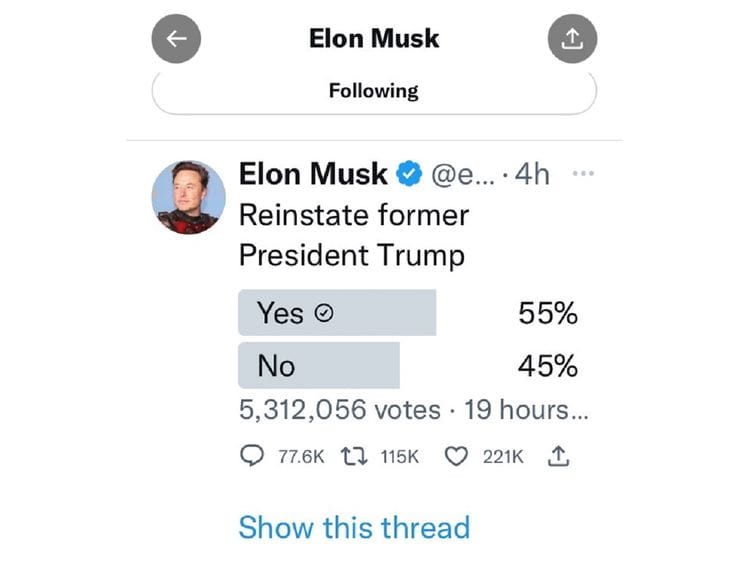 Twitter survey