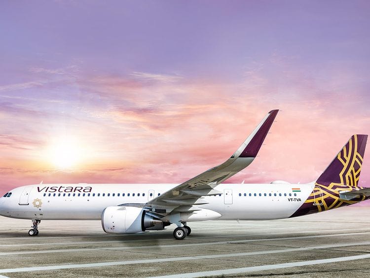 Vistara Airlines Stock Image 