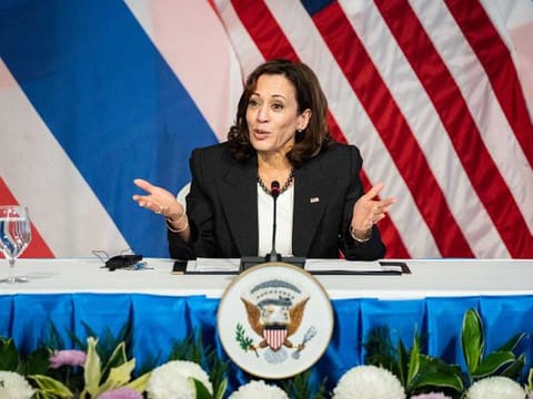 US Vice-President Kamala Harris 