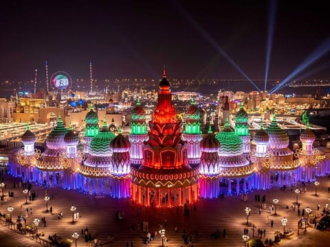 Colours of the UAE flag will light up the venue as part of the festivities 