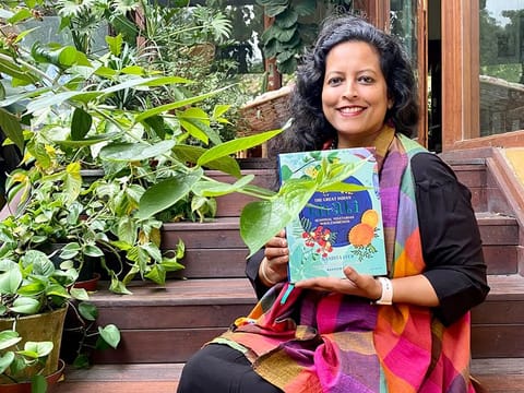  Nandita Iyer with her book