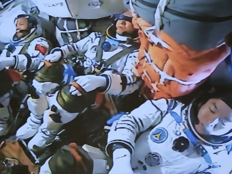Shenzhou-15 crewed spacecraft docked with Tiangong Space Station (CSS)