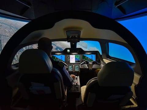 A simulator at the training academy.
