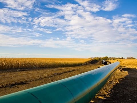 Part of the Keystone pipeline.