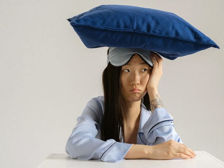 Woman unable to sleep