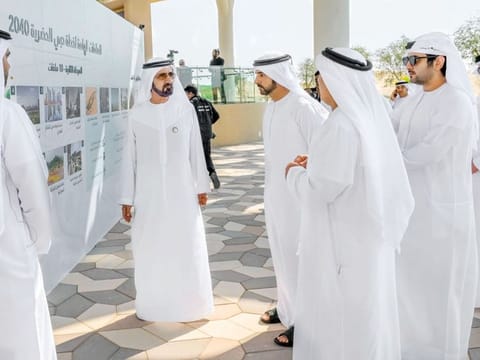 Sheikh Mohammed Bin Rashid Al Maktoum during the launch of the new phase.