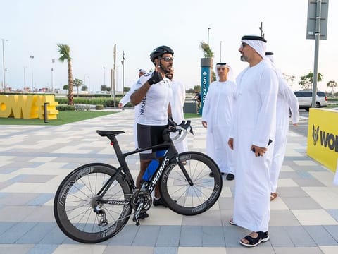  Sheikh Khaled bin Mohamed bin Zayed Al Nahyan during his visit to the new facility
