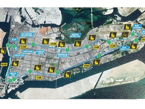 Up to 20,000 athletes, including some of the world's top long-distance runners, will take to the streets of Abu Dhabi.