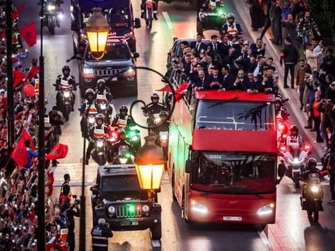 Photos: Morocco World Cup team arrives home to heroes' welcome