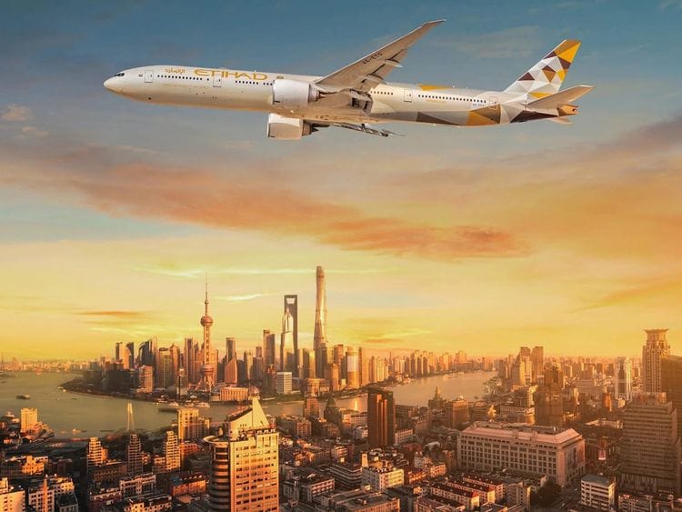 Etihad to Shanghai