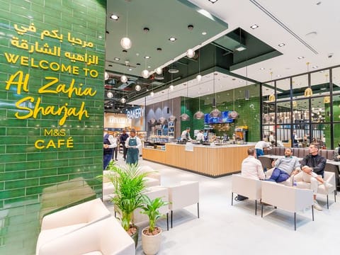 The M&S Café has a capacity of over 40 customers.