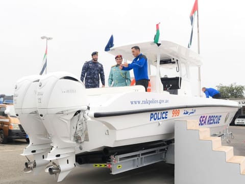The boat is wirelessly linked with the police operations room 