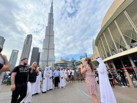Tourists and visitors at Dubai mall ahead of the New year celebrations. 