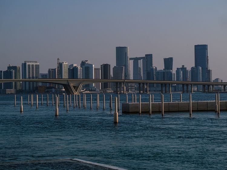 STOCK ABU DHABI SKYLINE CITY