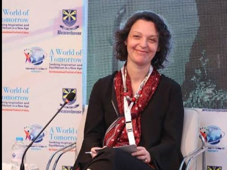  A Pakistani activist of French origin working for the rights of women and children, Valerie Khan (above) said she wished to see Pakistan aligned with Jinnah’s vision of enlightened society.