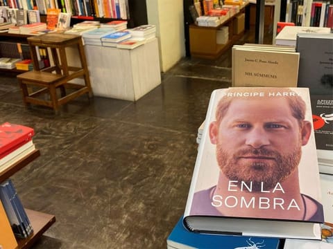 Britain's Prince Harry's book "Spare" is seen in a bookstore, before its official release date, in Barcelona, Spain January 5, 2023