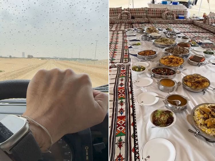 Sheikh Hamdan shares videos enjoying the rain in Dubai