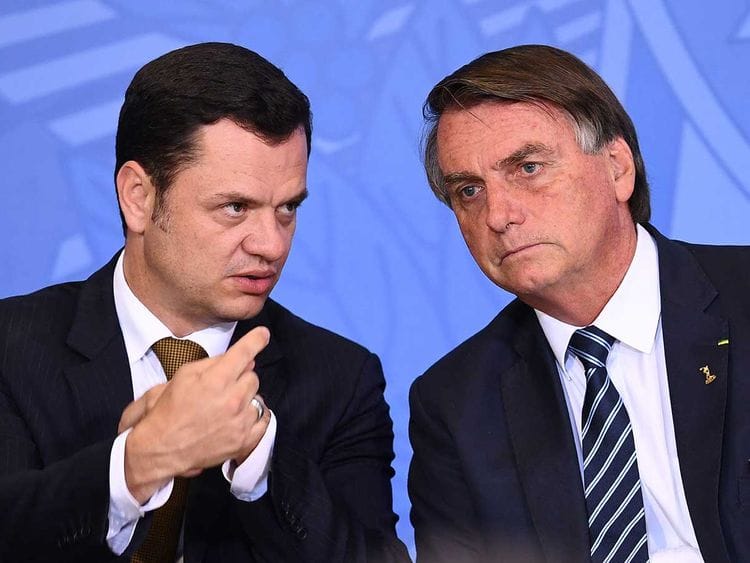Brazilian President Jair Bolsonaro Minister of Justice Anderson Torres