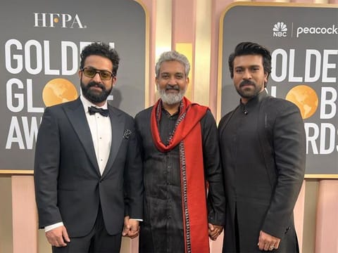  RRR is being represented at the Golden Globes by SS Rajamouli, Jr NTR and Ram Charan