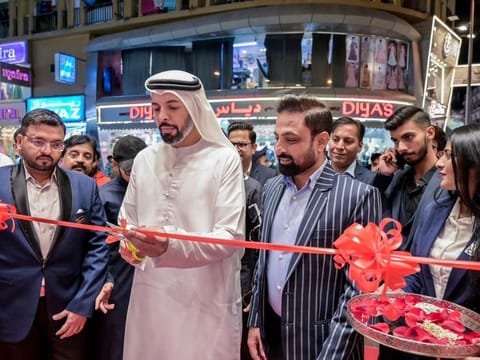 Sheikh Abdullah Bin Muhammed Al Qasimi, Member of ruling family Sharjah Inaugurated Dimple Fashion 13th Store in the UAE
