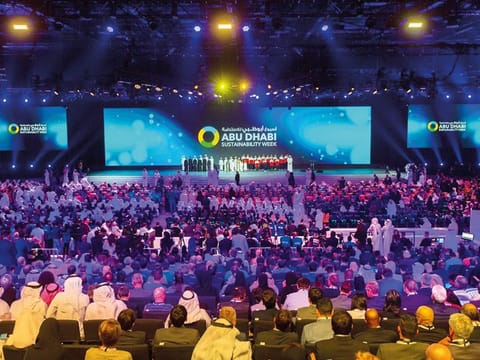 Participants and the audience seen at a previous edition of Abu Dhabi Sustainability Week
