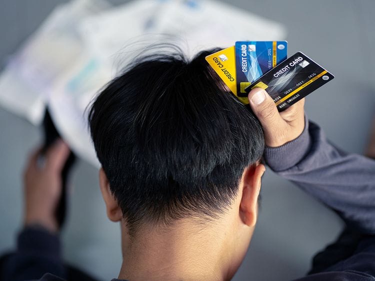 Credit card stress trouble 