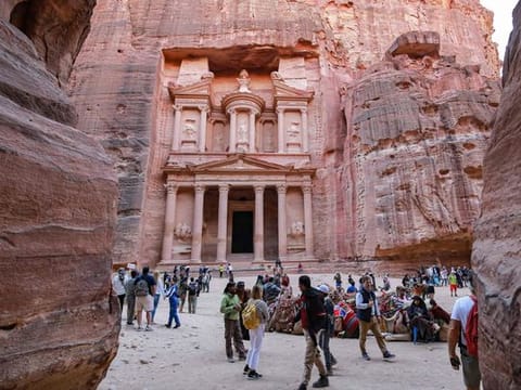 Pictures: Tourists return to Jordan's desert wonder Petra