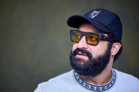 Indian actor N. T. Rama Rao Jr., poses for a photo to promote their film "RRR" on Monday, Jan. 9, 2023, in Los Angeles. (AP Photo/Damian Dovarganes)