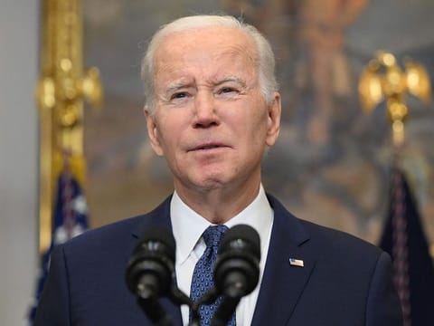 US President Joe Biden speaks about the continued support of Ukraine in its fight against Russia.