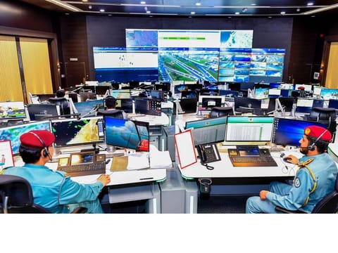 Archive image of Central Operations Room at Sharjah Police General Command