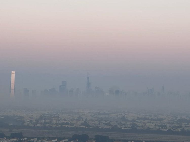 Fog in Dubai