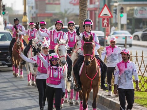 The 11th edition of the Pink Caravan Ride will begin on February 4 in Sharjah and Ajman, with riders starting at Al Heera Beach in Sharjah, the official opening ceremony at 8am and the start of the procession at 9am.