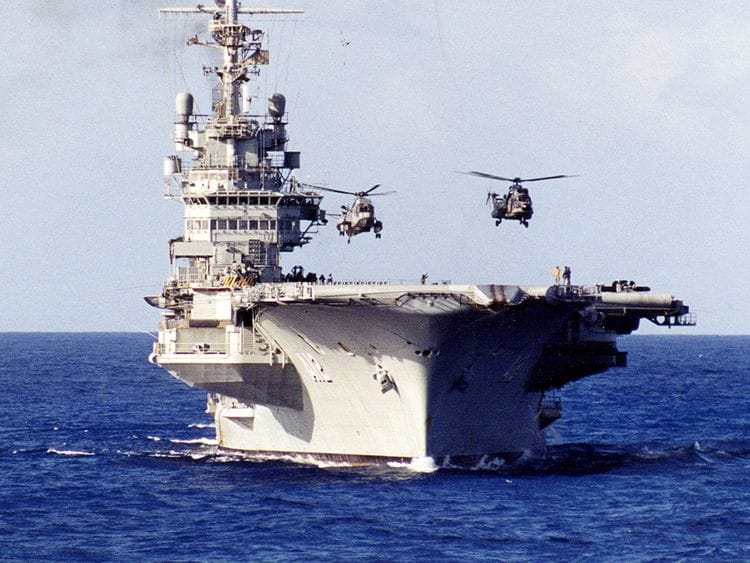 Brazilian aircraft carrier Sao Paulo