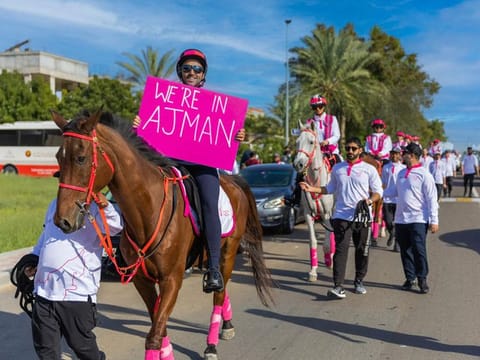 The campaign's first day, February 4, was focused in Ajman