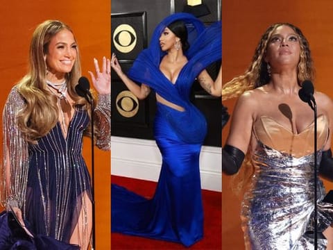 Look: Lizzo, Doja Cat, Jennifer Lopez, and Beyonce impress at the Grammys red carpet