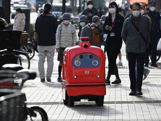 Photos: Japan rolls out 'humble and lovable' delivery robots