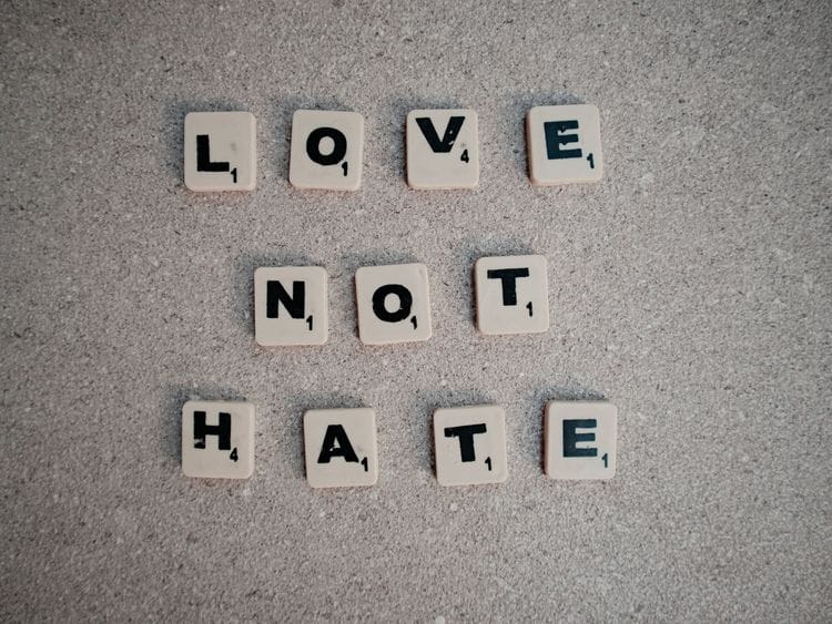 Love, not hate