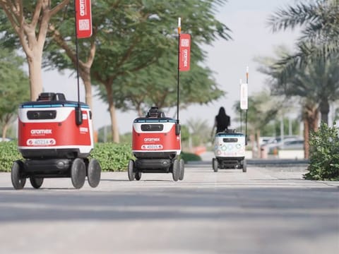 The bots utilise an advanced GPS navigation system to generate virtual maps.