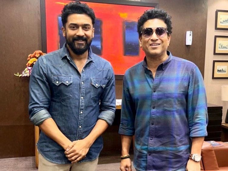 Surya with Sachin