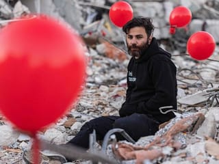 Photos: Red balloons mark youth killed in devastating Turkey quake