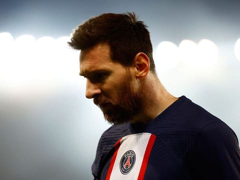 PSG star Lionel Messi was ineffective against Rennes as the team lost 2-0. 