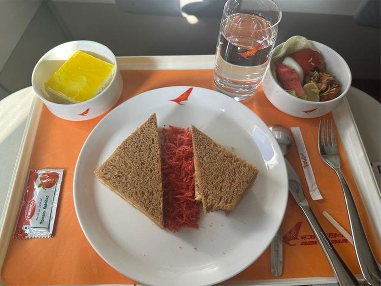 Sanjeev Kapoor Air India flight