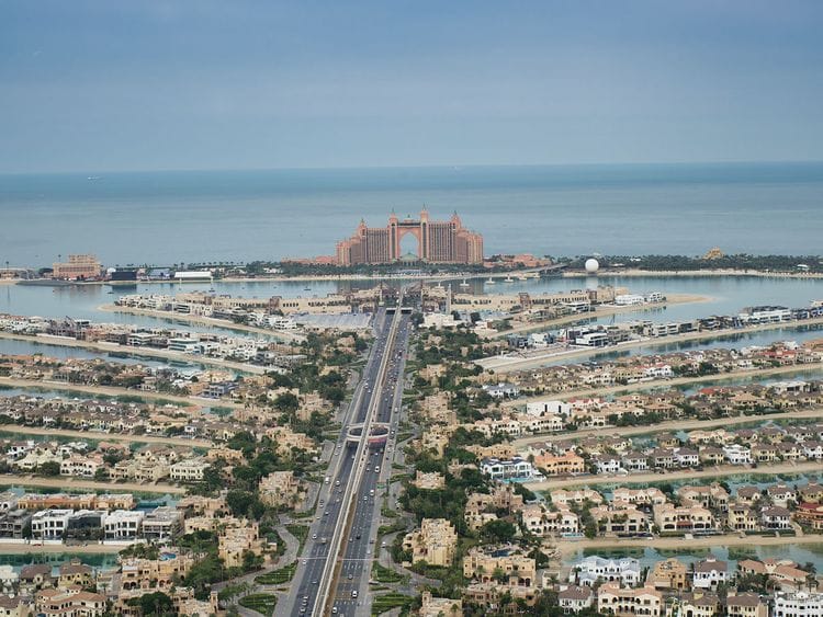 Stock Dubai property Palm